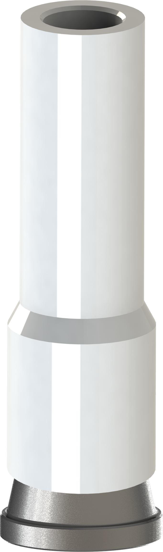 Plastic VAAS plastic sleeve for the abutment with screw fixation