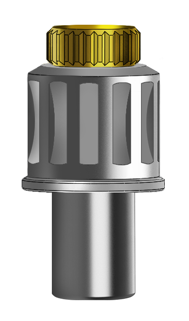 Plastic VAAS plastic sleeve for the abutment with screw fixation